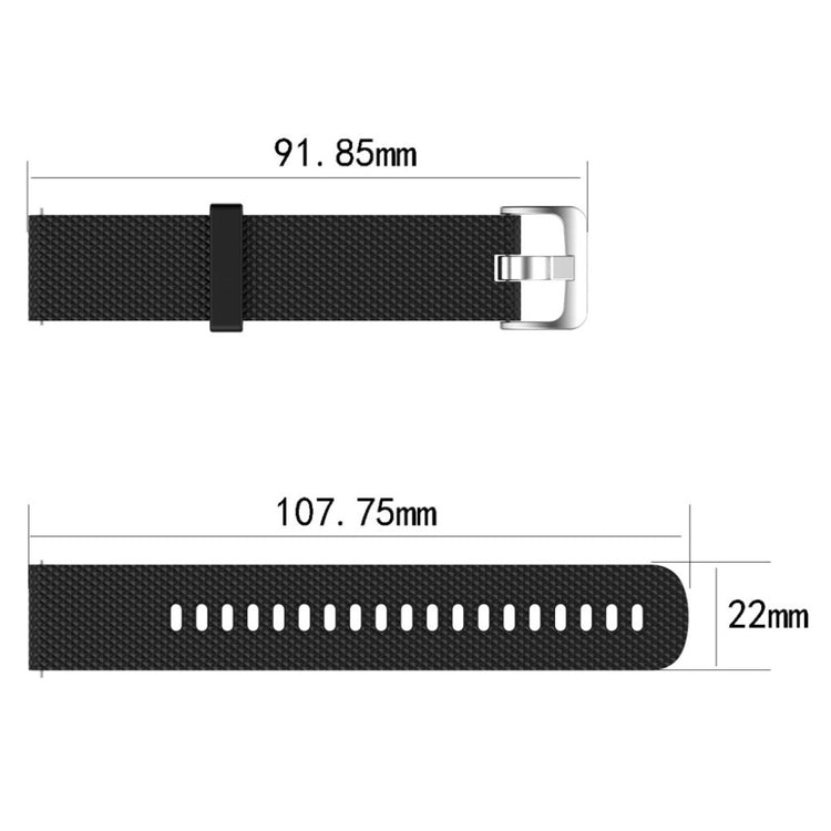 Meget cool Garmin Vivoactive 4 Silikone Rem - Sort#serie_1