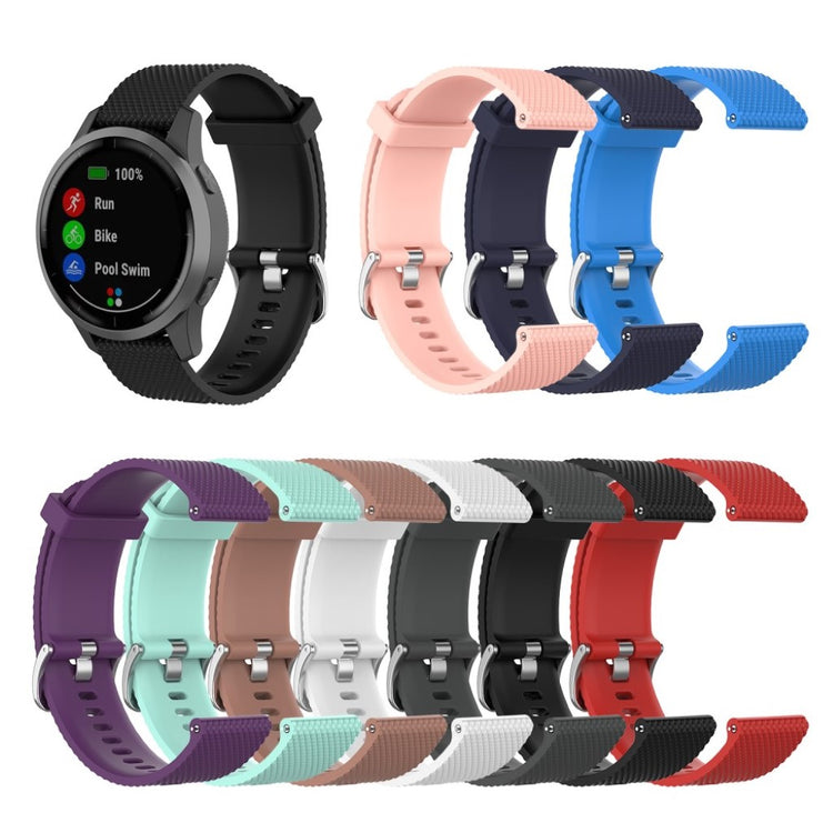 Meget cool Garmin Vivoactive 4 Silikone Rem - Sort#serie_1