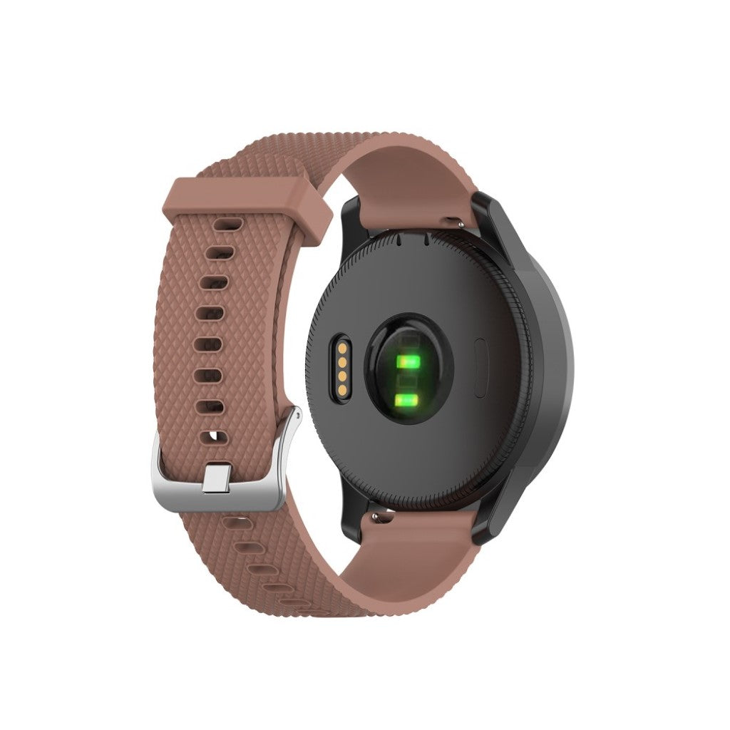 Meget cool Garmin Vivoactive 4 Silikone Rem - Brun#serie_10