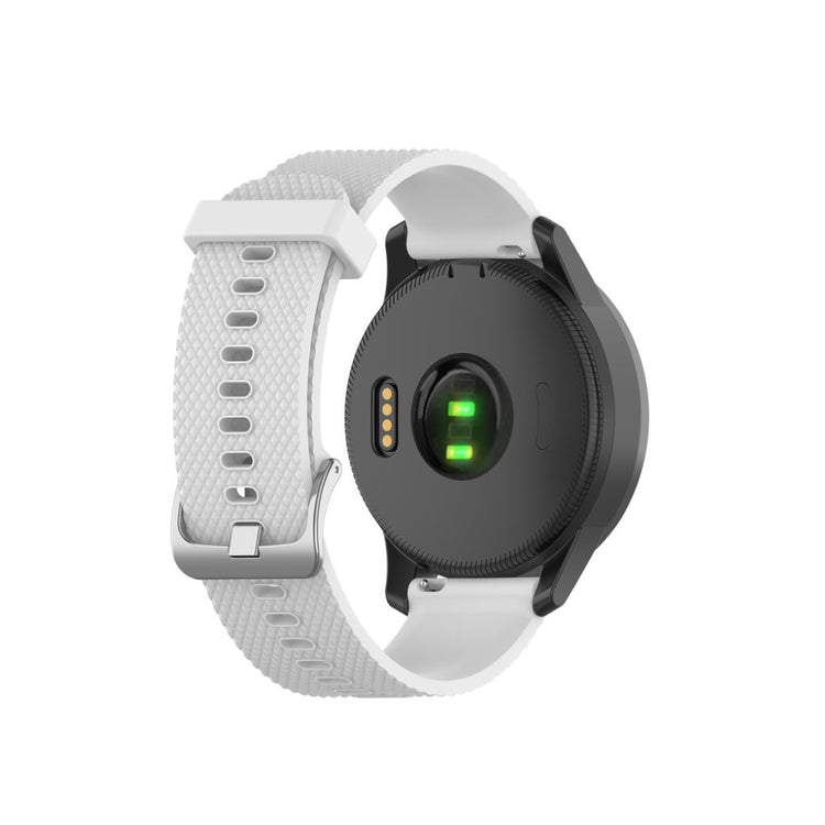 Meget cool Garmin Vivoactive 4 Silikone Rem - Hvid#serie_2