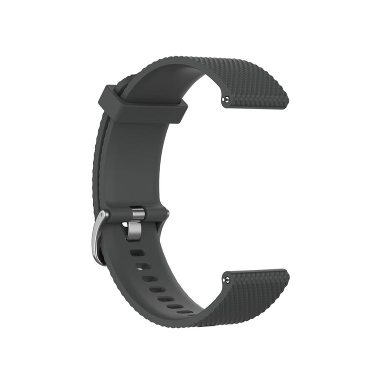 Meget cool Garmin Vivoactive 4 Silikone Rem - Sølv#serie_3