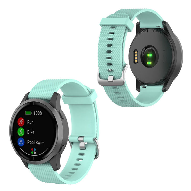 Meget cool Garmin Vivoactive 4 Silikone Rem - Grøn#serie_6