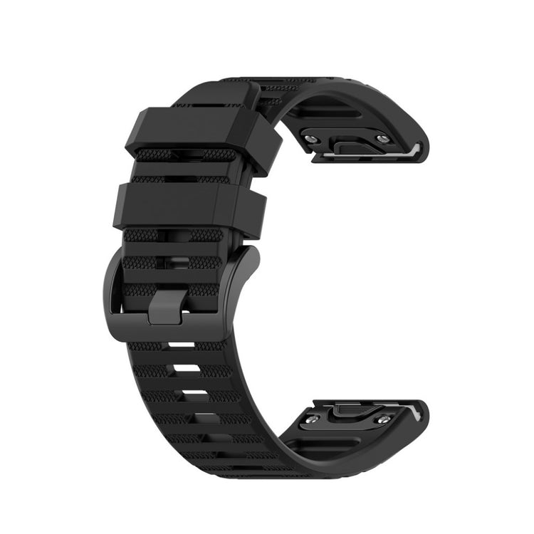 Helt vildt cool Garmin Fenix 6X Silikone Rem - Sort#serie_1