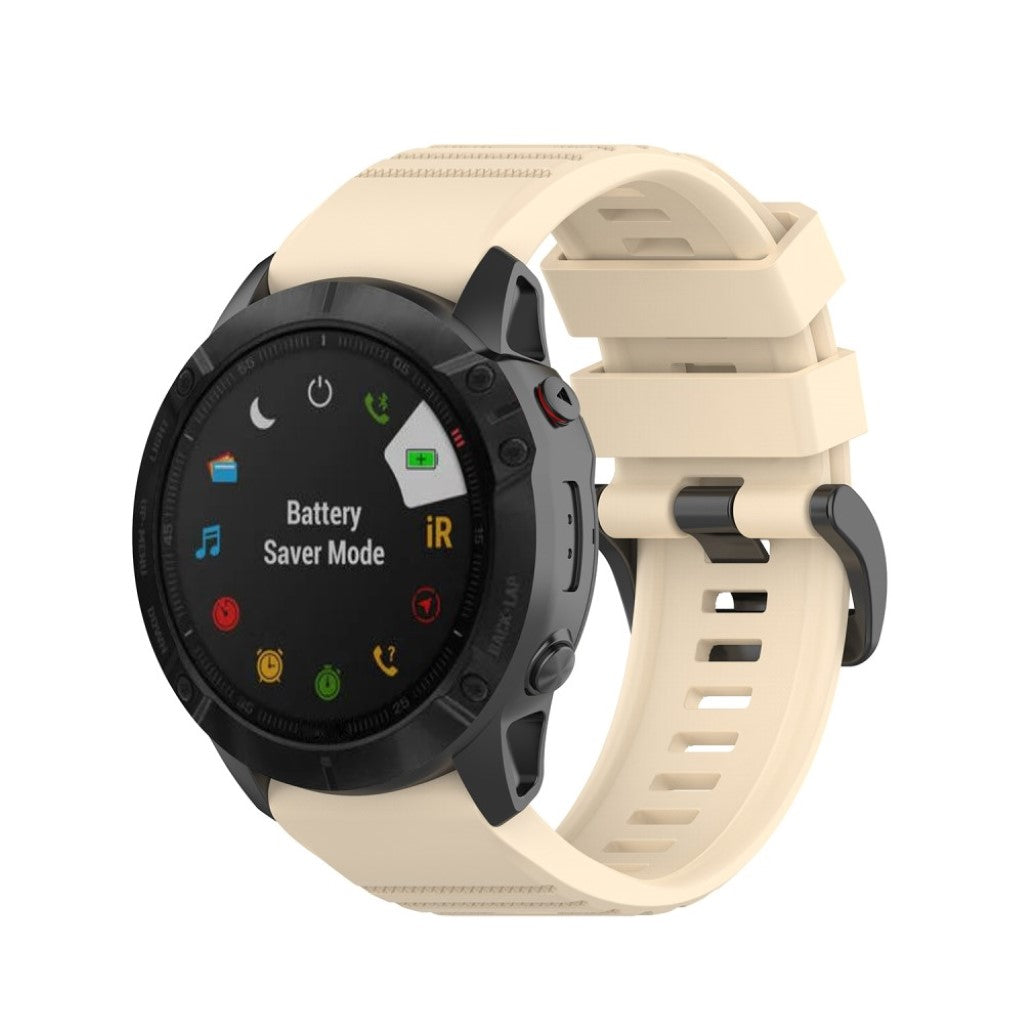 Helt vildt cool Garmin Fenix 6X Silikone Rem - Brun#serie_10