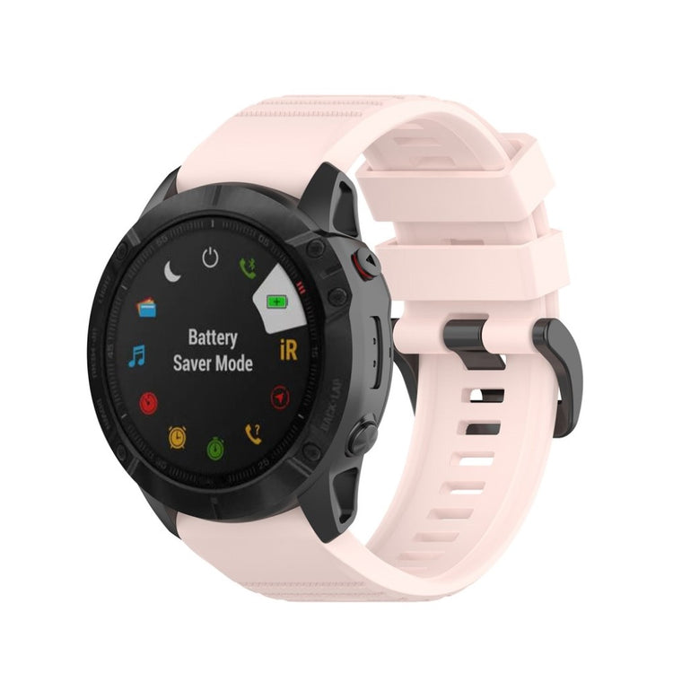 Helt vildt cool Garmin Fenix 6X Silikone Rem - Pink#serie_11