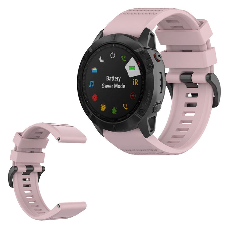 Helt vildt cool Garmin Fenix 6X Silikone Rem - Pink#serie_9