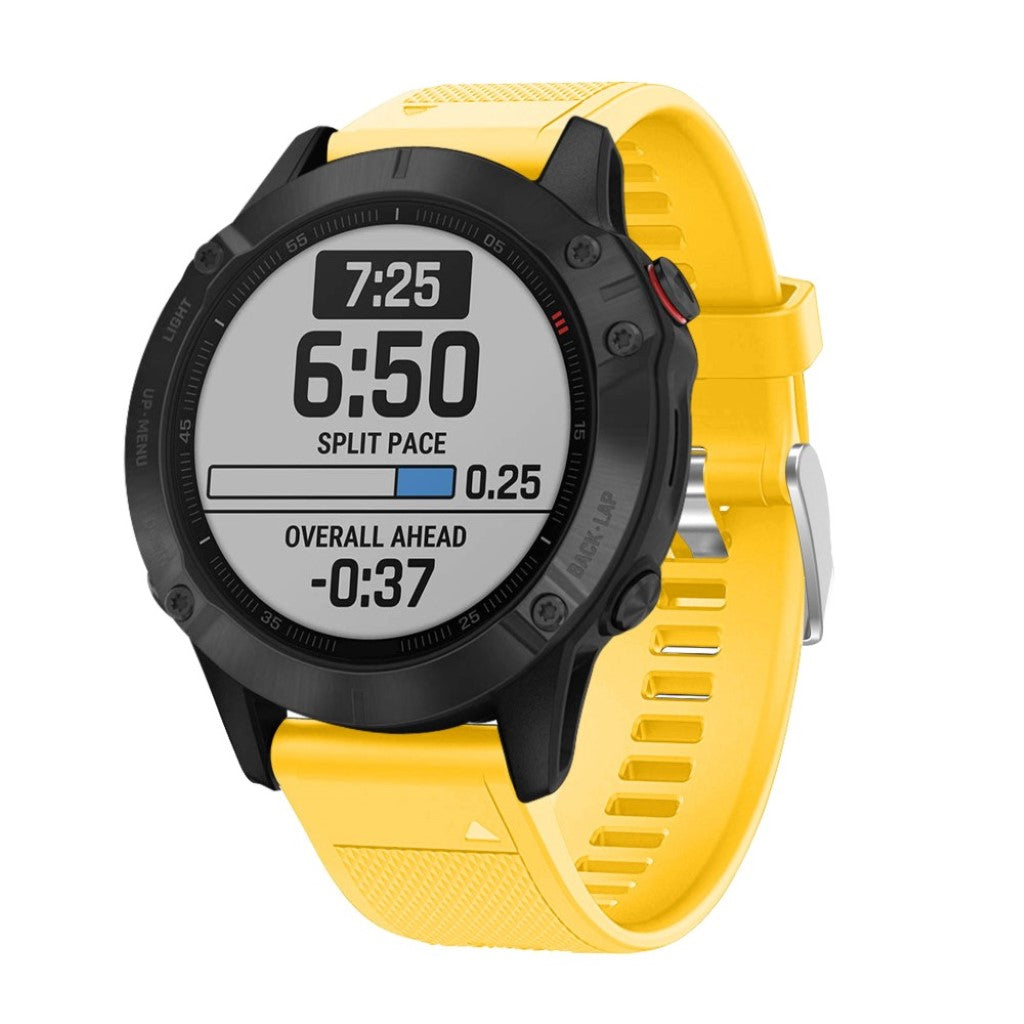 Meget fed Garmin Fenix 6 Silikone Rem - Gul#serie_6