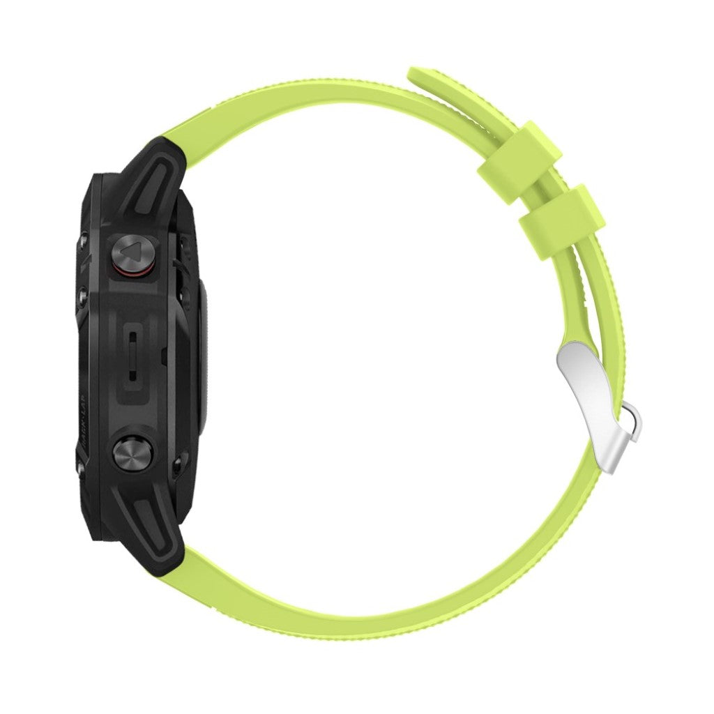 Meget fed Garmin Fenix 6 Silikone Rem - Grøn#serie_7