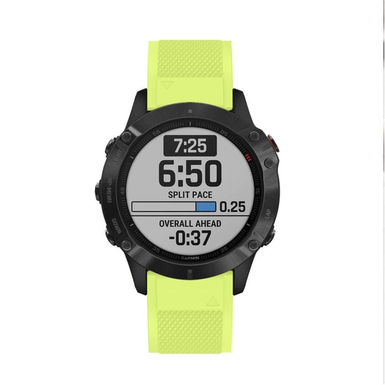 Meget fed Garmin Fenix 6 Silikone Rem - Grøn#serie_7