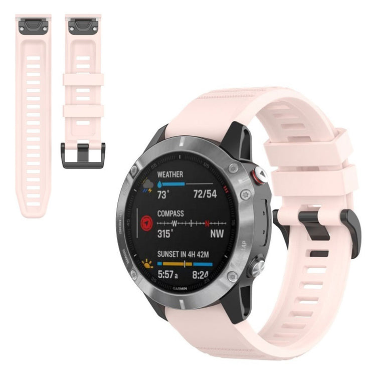 Meget fed Garmin Fenix 6 Silikone Rem - Pink#serie_4