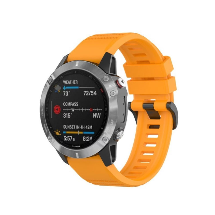 Meget fed Garmin Fenix 6 Silikone Rem - Gul#serie_7