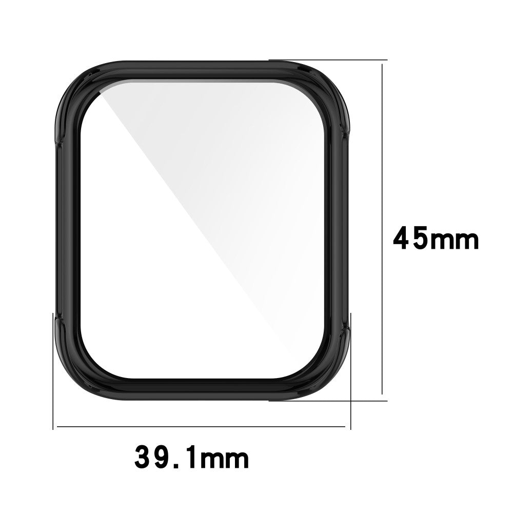 Fed Oppo Watch 2 (42mm) Cover med Skærmbeskytter i Plastik og Hærdet Glas - Hvid#serie_5