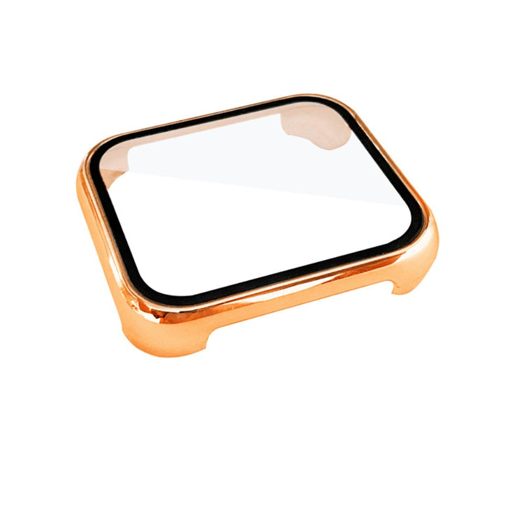 Meget Flot Oppo Watch 2 (42mm) Cover med Skærmbeskytter i Plastik og Hærdet Glas - Guld#serie_3