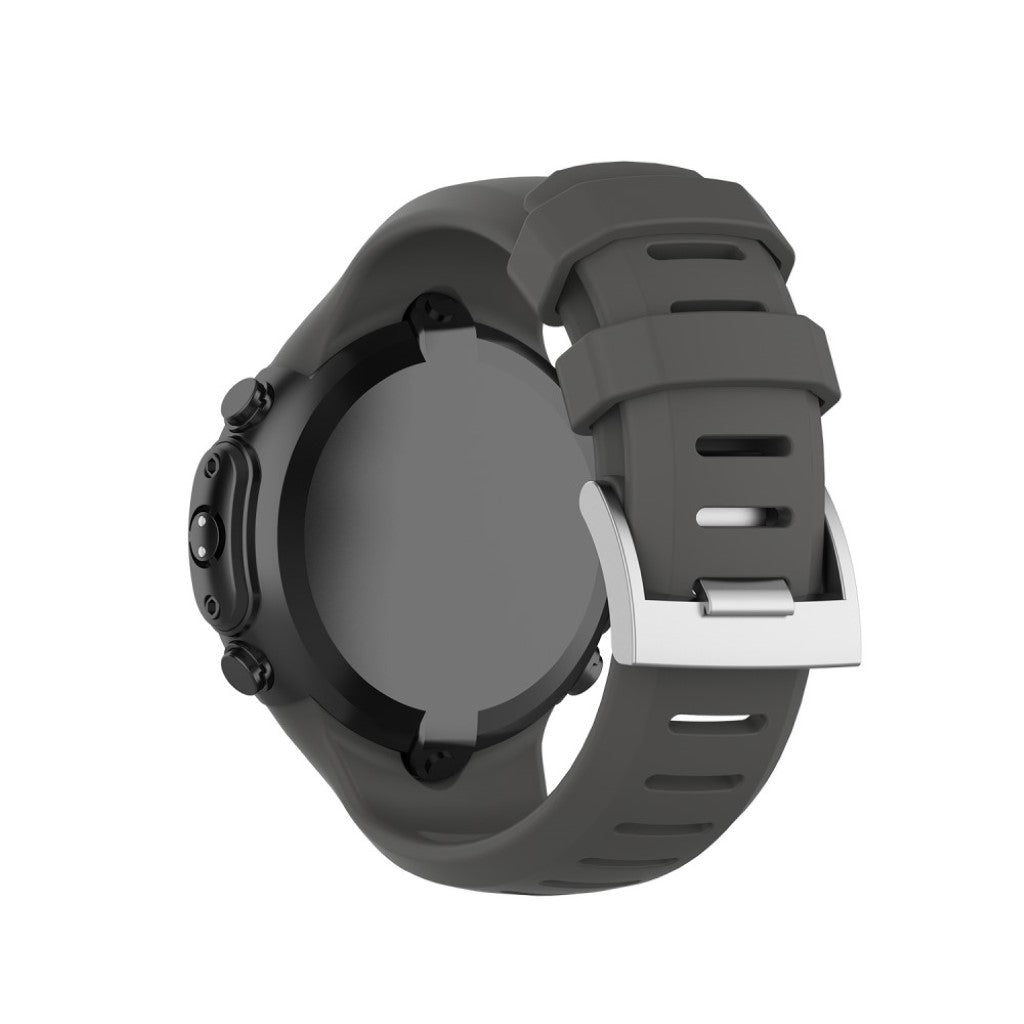 Mega fint Universal Suunto Silikone Rem - Sølv#serie_3