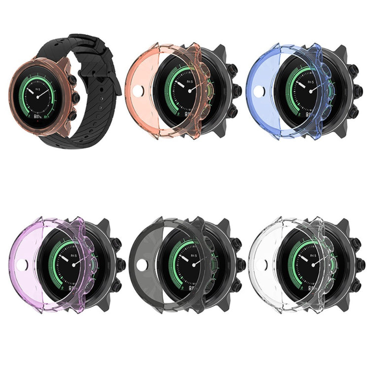 Universal Suunto Gennemsigtig Silikone Bumper  - Blå#serie_3