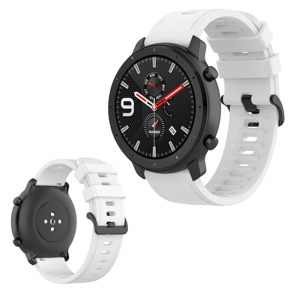 Vildt godt Amazfit GTR 47mm Silikone Rem - Hvid#serie_2