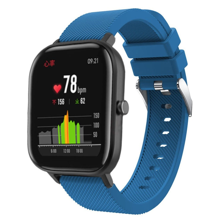 Super cool Amazfit Youth Silikone Rem - Blå#serie_7