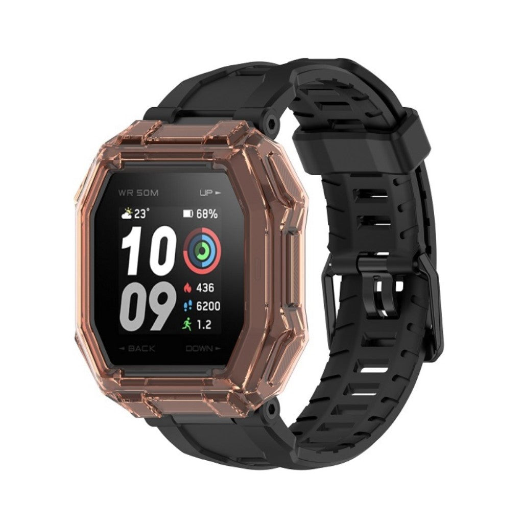 Amazfit Ares Gennemsigtig Silikone Bumper  - Orange#serie_2