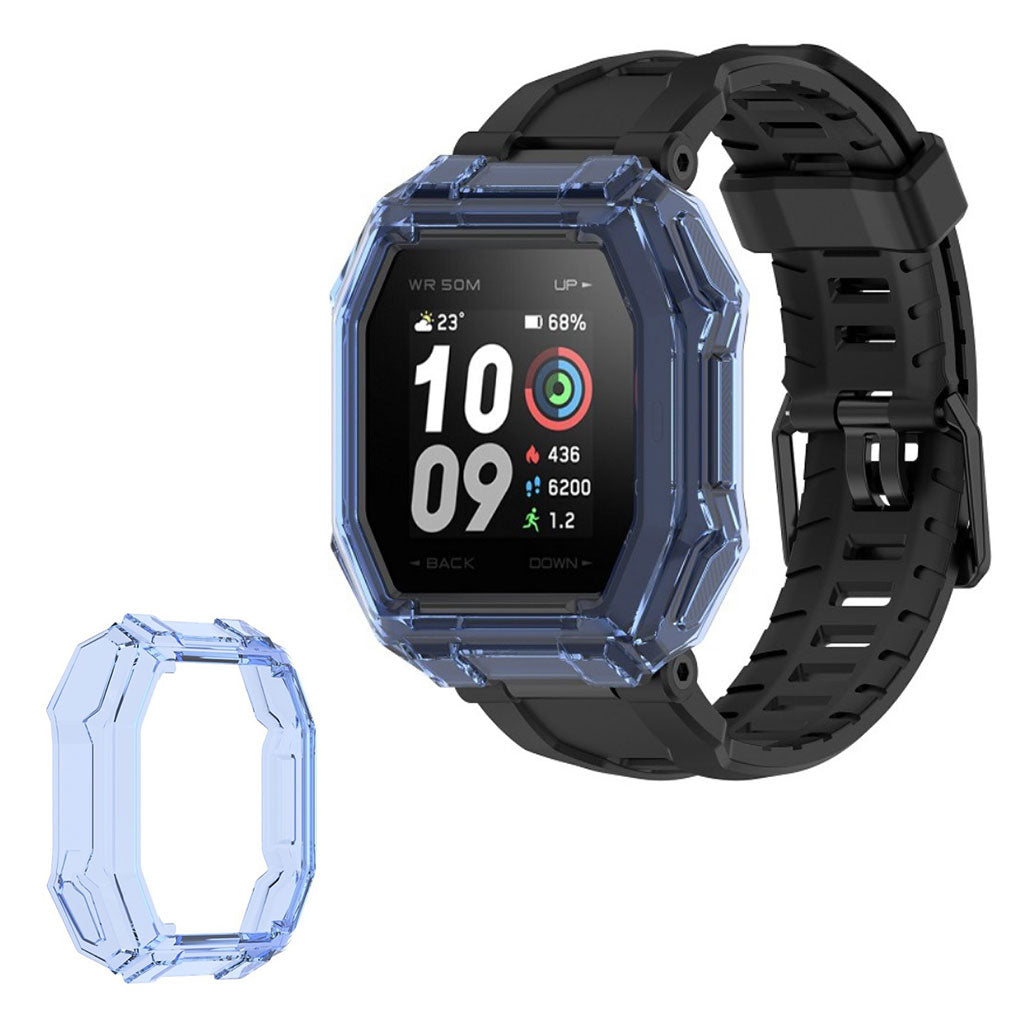 Amazfit Ares Gennemsigtig Silikone Bumper  - Blå#serie_4