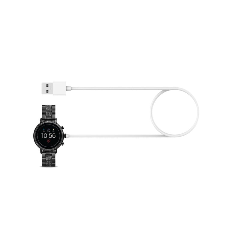 1m Universal Smartwatch USB Opladningskabel - Hvid#serie_2