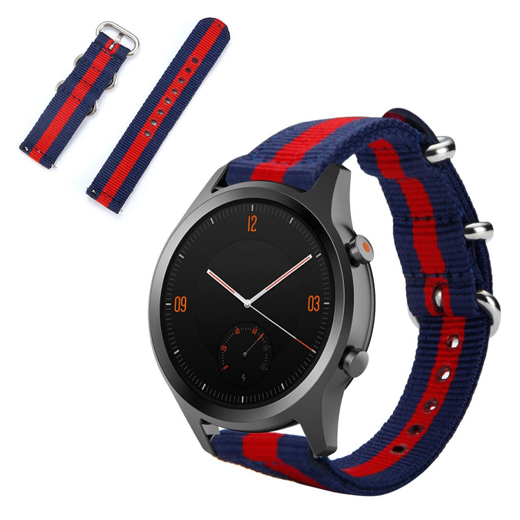 Mega cool Universal Ticwatch Nylon Rem - Blå#serie_9