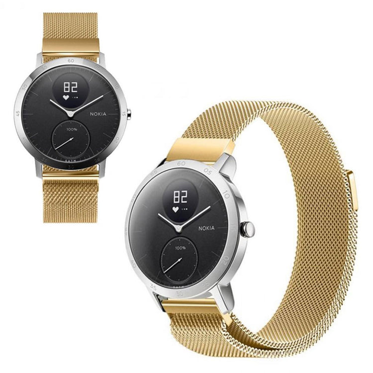 Vildt sejt Withings Steel HR (36mm) Metal Rem - Guld#serie_2