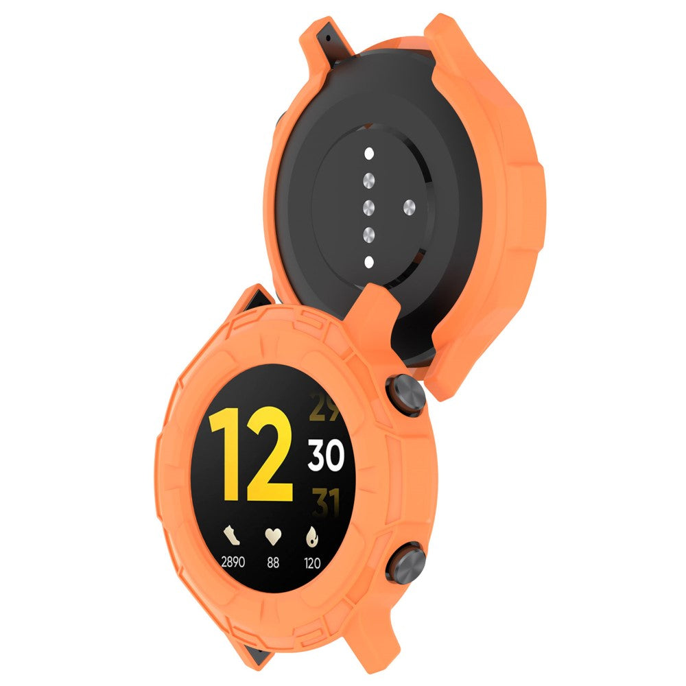 Realme Watch S Beskyttende Silikone Bumper  - Orange#serie_4