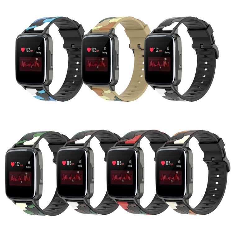 Vildt smuk Haylou SmartWatch LS01 Silikone Rem - Sølv#serie_1