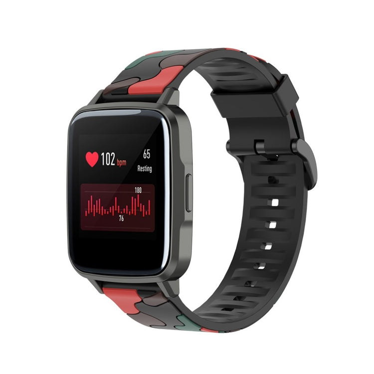 Vildt smuk Haylou SmartWatch LS01 Silikone Rem - Rød#serie_4